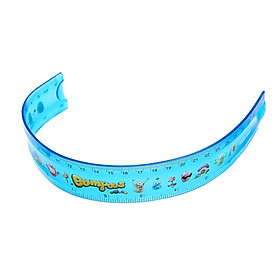 Thước Dẻo Hình Deli 38015 - Xanh (30cm)