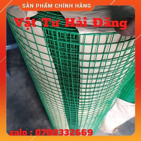 lưới sắt bọc nhựa ( khổ cao 1m và 1,2m - ô vuông 1cm-2cm),lưới sắt bọc nhựa màu xanh,lưới quây vườn