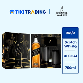 Hộp quà Rượu Johnnie Walker Black Label aged 12 years Blended Scotch Whisky 40% 750ml