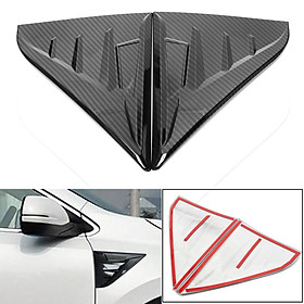 2x Carbon Fiber Style Front Body Side Hood Vent Emblem Trim For Honda CRV 2017-2018