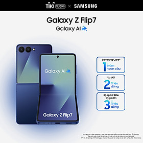 Điện thoại Samsung Galaxy Z Flip7, Điện thoại AI, Màn hình ngoài vô cực 4.1", Camera selfie 50MP, Mỏng nhất - Hàng Chính Hãng