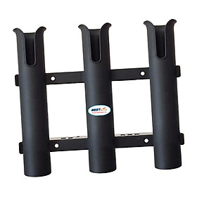 Hình ảnh Black Plastic Fishing Boat 3 Rod Holders 12