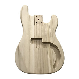 Polished Wood Type Electric Guitar Barrel DIY Electric Maple Guitar Barrel Body For PB Style Bass Guitar - Maple
