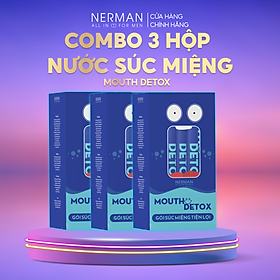 Nước súc miệng dạng gói Mouth Detox Nerman 10ml tiện lợi