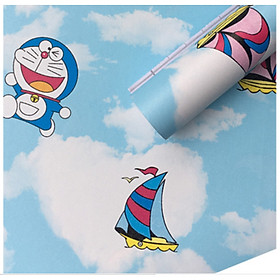 Mua GIẤY DÁN TƯỜNG KHỔ 45CM X10M DOREMON BẦU TRỜI XANH
