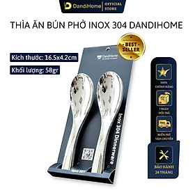 Bộ 6 thìa bún phở Inox 304 DandiHome