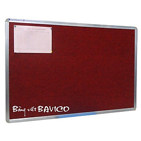 Bảng ghim nỉ Bavico màu sắc tự chọn - kích thước 60x100cm