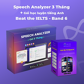 Combo Phần Mềm Speech Analyzer 3 tháng và Beat The IELTS band 6.0