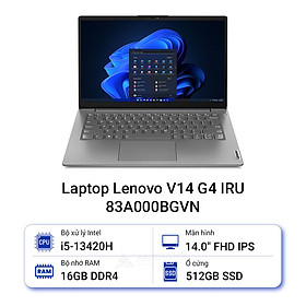 Mua Laptop Lenovo V14 G4 IRU 83A000BGVN (Intel Core i5-13420H | 16GB | 512GB | Intel UHD | 14 inch FHD | NoOS | Xám) - HÀNG CHÍNH HÃNG