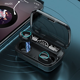 Tai nghe Bluetooth M10 Điều Khiển Cảm Ứng, Có Đèn LED, Thiết Kế Màu Đen Piano Sang Trọng, Nghe Nhạc, Chơi Game Cực Hay - Hàng Chính Hãng