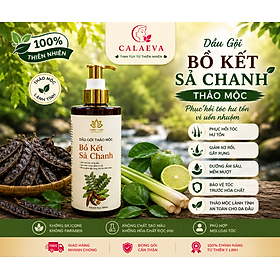 Dầu Gội Bồ Kết Sả Chanh thảo mộc phục hồi tóc hư tổn vì uốn nhuộm.