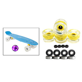 4pcs 70mm Light Up Longboard Skateboard Wheels Magnetic Core Wheels