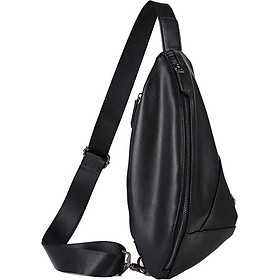 Men's Chest Bag Personality Dumpling Type Leather Waterproof Waist Bag