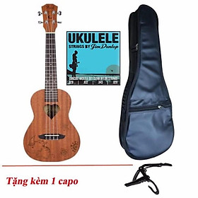 Mua Đàn Ukulele Diana concert DC20+ Bao+ Dây Dunlop  tặng Capo