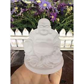Mua Tượng Phật Di lặc ngồi phong thuỷ đá lưu ly đặt bàn làm việc  taplo xe ô tô