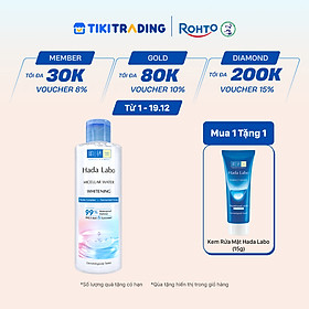 Nước tẩy trang sạch sâu dưỡng trắng Hada Labo Micellar Water Whitening 240ml