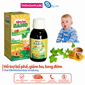 Siro ho cho bé, siro ho Sano Sanofia - giúp bổ phế, giảm ho