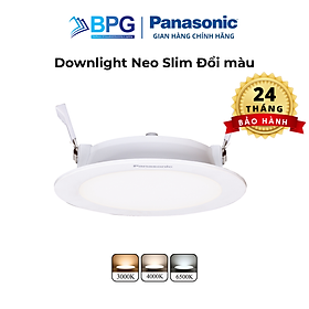 Đèn led âm trần downlight đổi màu panasonic neo slim công suất siêu mỏng, nguồn rời, model nnp72276, nnp73476