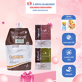 Tặng mũ trùm Kem ủ tóc Collagen Karseell Maca DẠNG TÚI  Cặp gội xả gói 15mlx2 - TÚI 500ML  GX GÓI 15ML