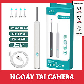 Mua Dụng Cụ Lấy Ráy Tai NE3 Cơ Bản Có Gắn Camera Nội Soi Full HD Đa Năng Hình Ảnh Sắc Nét  Pin Sạc