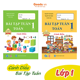 Bài Tập Tuần Toán Lớp 1 - Cánh Diều (Tự Chọn Sách)