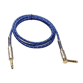 2x 6.35mm 1/4 Inch Male to Male TRS Stereo Audio Cable Auxiliary Jack HiFi Audio Cable  for Electric Guitars, Microphones