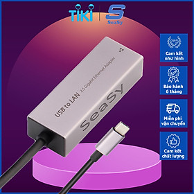 Mua Cáp Chuyển Đổi USB 3.0/USB-C Ra Cổng Mạng Lan RJ45 2500Mbps/2.5 Gigabit Ethernet SeaSy  Cổng Chuyển Đổi USB/Type C To Cổng Lan  Tốc Độ Truyền 2500Mbps  Tương Thích Với Các Mạng Internet Và Hệ Điều Hành – Hàng Chính Hãng