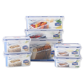 Lock & Lock LOCK&LOCK Plastic Storage Box 7 Piece Set HPL818S002