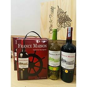 Mua Rượu vang bịch Pháp France Maison 3 lít