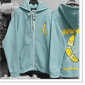 Áo hoodies dây kéo NỮ SIÊU XINH , CUTE HÌNH CHUỐI THỜI TRANG LANA FASHION