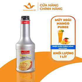 Mứt trái cây pha chế Madamsun vị Xoài (Mango Puree Mix) chai 1L - Hàng nhập khẩu Malaysia