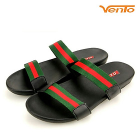 Dép Vento Nam Quai Ngang dạo phốđi chơidu lịch VT4910 - Xanh Đỏ - 43