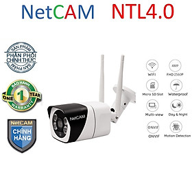 Mua Camera IP Wifi Giám Sát Ngoài Trời NetCAM NTL4.0  độ phân giải 4.0MP - Hàng Chính Hãng