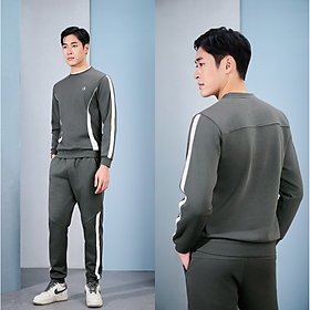 LAROMA Bộ Quần Áo Nỉ Thu Đông Cổ Chui Cho Nam | Sọc Đơn - Giữ Ấm - Vải Thơm - Kháng Khuẩn - Mềm Mại - Co Dãn