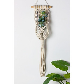 Mua Mành macrame treo chậu cây trang trí nhà cửa  quán cafe (P05)