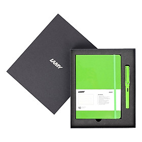 Gift Set Lamy Notebook A5 Softcover Green+ Lamy Safari Green - GSNSa0010