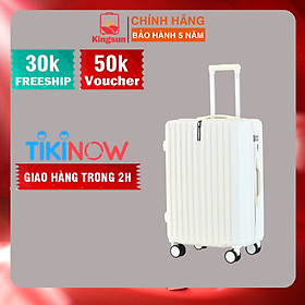 Vali kéo du lịch cao cấp bảo hành chính hãng Size 24inch KS-219 - Trắng Sữa