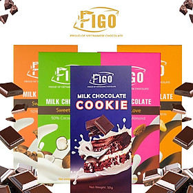 Combo 5 hộp socola sữa đủ vị 50gram FIGO siêu ngon nhứt nách