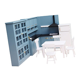 1/12 Dollhouse Furniture Set Furniture Decor for 1/12 Dollhouse Style A