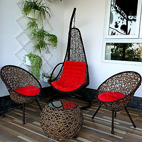 Mua Bộ bàn ghế sân vườn + xích đu N4