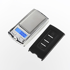 Mini Digital Jewelry Scales LCD Screen ,2032 Button Battery Powered, Car Key Shape Precision Scales Pocket Scale for Small Kitchen GEM Herb Gram Gold
