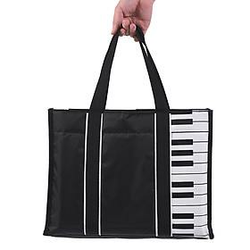 Túi Xách Chống Nước Hình Phím Đàn Piano Lót Cotton Dày 5mm