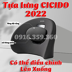 Mua Tựa lưng di chuyển điều chỉnh con lăn cicido dùng cho ô tô văn phòng chống đau mỏi chất liệu cao cấp siêu đàn hồi