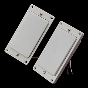 2x White Sealed Humbucker Pickup Frame Replacement Parts for Electric Guitar