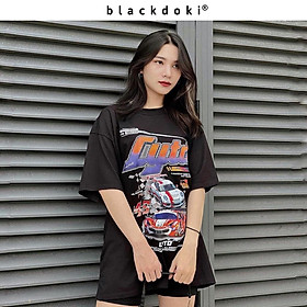 Áo thun nữ BLACKDOKI-DRIVER , áo phông oversize dáng rộng tay lỡ cá tính chất cotton dày dặn