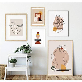 Mua Bộ tranh treo tường Canvas phong cách Minimalist (Có ảnh thật) - Tặng kèm đinh ba chân