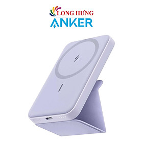 Sạc dự phòng có chân đế từ tính không dây Anker 622 MagGO 5000mAh A1611 - Hàng chính hãng