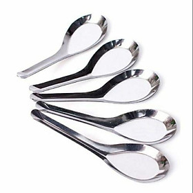 Mua Set 20 Thìa phở sen bằng inox thìa phở túi thìa phở dài bằng inox