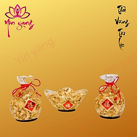 Combo Túi Vàng Và Thỏi Vàng Chiêu Tài Lộc cao cấp, chất lượng