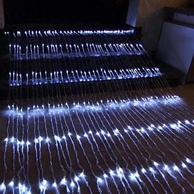 Mua Đèn Led Rèm Mành Mưa Rơi Thác Nước 10 Sợi dài 2mx3m  3mx3m nhiều chế độ chỉnh nháy